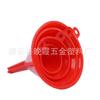 Embudo Juego de 4 Piezas Rojo Plástico Embudo para Repostar Coche con Boca Inclinada Simple Portátil Doméstico Embudo para Repostar para Tanque de Combustible