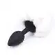 Plug Anal Rabo de Coelho, Rabo de Raposa, Brinquedo Sexual Feminino de Sedução no Backcourt, Rabo de Cachorro Anal, Tamanho Pequeno para Iniciantes