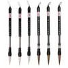 Plumas Pincel Absorbentes de Agua y Tinta Automáticas, Estilo Pluma Fuente, Grandes, Medianos, Pequeños, Plumas de Punta Suave Blancas y Negras para Caligrafía, Hechas de Pelo de Cabra