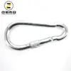 Hebilla de Resorte, Hebilla de Resorte de Anillo de Hierro Galvanizado con Hebilla de Resorte Hembra, Hebilla de Seguridad para Montañismo, Anillo de Conexión, Hebilla de Seguridad para Exteriores