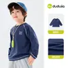 Celebre o Dia Nacional 10% de desconto Dudu Family Moda Infantil Camiseta de Manga Longa para Crianças Outono Blusa para Meninas Roupas de Outono Algodão Puro