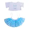 Boneca Urso de Pelúcia 12-16 polegadas Vestido Camiseta Chapéu de Jazz Vestido Infantil Jogo de Fantasia Brinquedo
