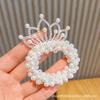 Diadema de princesa con corona para niña, banda de goma para el pelo con forma de bola de Corea del Sur, nueva flor para niña