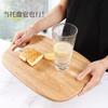 Madera de Caucho Doméstico Multifuncional Tabla de Cortar a Prueba de Moho Restaurante Cocina Tabla de Cortar Tabla de Cortar Fruta Tabla de Cortar Pequeña para Complemento Alimenticio para Bebé