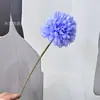 Flor de Crisântemo Bola de Ramo Único Flor de Crisântemo Bola de Ping Pong Dente-de-Leão Flor Artificial Decoração de Arranjo de Flores em Vaso para Sala de Estar Transfronteiriço