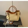 Bolsa Tote de Grande Capacidade para Mulheres para Atacado Transfronteiriço, Nova Moda Simples Bolsa Saco, Bolsa Transversal Retro de Ombro