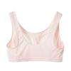 Ropa interior transpirable de malla completa para niñas, sujetador deportivo con copa fija, chaleco de desarrollo fino para primavera y verano.