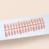 Primeiro Amor Rosa Nude Olho de Gato Textura de Alta Qualidade Estilo Menina Elegante Estilo Senhora Madura Iluminador Comprimento Médio Arte de Unhas 30-t Unhas Usáveis