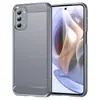Capa protetora para celular Moto G30/G31, com padrão de fibra de carbono, resistente a quedas, em TPU.