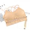 Comercio Exterior Transfronterizo Sexy Cortado Cruzado Espalda Hermosa Tubo Envuelto en el Pecho para Mujer Yoga Running Sin Aros Tubo