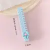 Peine de dibujos animados macaron con lazo y espina de pescado, peine pequeño lindo para trenzar el cabello de las niñas, peine portátil para peinar el cabello en casa