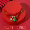 Festival del Bote del Dragón cuerda multicolor bolsitas tejidas a mano bordado en cuerda bolsitas de tigre colgante de zongzi de amor pulsera Nafu