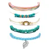 Pulseira Colorida Tecida Estilo Étnico Nova da Amazon Transfronteiriça Pulseira de Onda Presente para Melhor Amiga para Mulheres