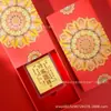 Pegatina para teléfono móvil de oro puro 999 para prosperidad y buena fortuna, 2 mg con respaldo adhesivo, mismo estilo que Shuibei, adecuada para regalar, disponible al por mayor y personalización