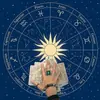 12 Signos del Zodíaco Mantel de Tarot Tela de Tarot Transfronterizo Luna de Tres Fases Tela de Altar Decoración de Tarot Hecho a Medida