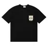 Camiseta de Manga Corta de Alta Calidad Rhude Diamante Color Sólido Estampado de Letras para Hombre y Mujer, Nueva de Verano 2024