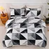 Juego de funda de edredón y fundas de almohada de tres piezas estilo hogar moderno para comercio exterior transfronterizo, juego de ropa de cama para camas individuales y dobles