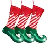 Decoraciones Navideñas Transfronterizas Calcetín Navideño de Elfo Bolsa de Regalo Bolsa de Dulces Decoración de Atmósfera Festiva Colgante para Árbol de Navidad