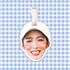 Etiqueta de equipaje Meng Meiqi, colgante de cadena para mochila escolar, adorno colgante, etiqueta periférica TikTok del mismo estilo