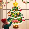 Árbol de Navidad de Fieltro DIY 2023 Paquete de Materiales de Juguete Hecho a Mano para Niños Decoración de Regalo de Navidad Hogar Nuevo Estilo