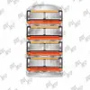 Comercio Exterior Transfronterizo Navaja Manual para Hombre para Afeitar Barba, Navaja Tradicional de 6 Hojas con Cabezal de Seis Capas