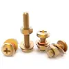 Tornillos Máquina Redondos de Cobre, Tornillos Redondos de Cabeza Redonda de Cobre con Ranura Cruzada, Tornillos de Cabeza Plana de Latón, Tornillos de Cobre Puro M2M2.5M3M4M5M6
