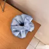 Anillo para el pelo de encaje plisado estilo coreano para mujer, Goma para el pelo de alta gama, Diadema de goma, Cuerda para el pelo de flor grande