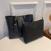 Bolso de mano para mujer, moderno y popular en internet, de piel suave, de gran capacidad, combinable, estilo extranjero, bolso de mano de un solo hombro.