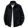 Camisa de trabajo de primavera para hombre, manga larga, nuevo estilo 2026, camisa casual de algodón para exteriores, corte holgado, talla grande, ropa exterior para hombre, delgada