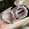 Nudo para el pelo de mezclilla clara con textura retro, versátil, duradero y no dañino, cuerda para el pelo, accesorio para el pelo para mujer