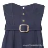Exportação Transfronteiriça Roupas Femininas Outono 2025 Novo Estilo Europeu e Americano Vestido Tubinho com Cinto 0858268