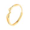 S925 Sterling Silver Winding Ring Women's Korean Style Fresh Gold Plated Twisted Opening Ring INS Style Internet Popular Silver Jewelry