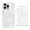 Funda de Teléfono de Verano para Niñas con Flor de Rosa Bordada Imitación Encaje, Estilo Sencillo, para iPhone 17/18 Pro Max, con Alto Atractivo Estético