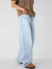 Jeans Rectos de Verano Lktm para Hombre Color Azul Glaciar Americano para Hombres y Mujeres Cleanfit Sencillos Pantalones Largos de Pareja