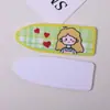 Clip para el Cabello DIY de Niña Pequeña con Forma de Bala Acrílica Esmerilada Impreso Materiales para Accesorios del Cabello Clip Lateral de Pato