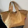 Bolsa de Lona Casual Perezosa Estilo Coreano para Mujer 2026 Nuevo Nicho Gran Capacidad Bolso de Hombro Tote para Viajes Personalizado