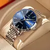 Reloj para Hombre de Marca Suiza con Doble Calendario Resistente al Agua Luminoso de Cuarzo Transmisión en Vivo Dropshipping