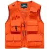 Chaleco multibolsillos con impresión personalizada, Chaleco de fotografía y pesca, Chaleco de trabajo para rescate de emergencia, Chaleco personalizado con tira reflectante