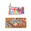 Souvenirs Turísticos de Ciudades de Todo el Mundo Diseñados Personalmente de Fábrica, Imanes de Nevera de Resina, Pegatinas Magnéticas 3D Culturales y Creativas