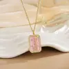 Collar Personalizado Europeo y Americano Amazon Doce Signos del Zodiaco Collar de Circonita de Colores Nicho para Mujer Lujo Ligero Versátil Accesorio de Otoño e Invierno