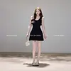 Vestido Blanco de Hielo con Calados, Pequeña Flor Blanca, Primera Amor, para Mujer, Verano 2026, Nuevo, Cintura Ceñida, Delgado, Corte A