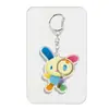 Llavero de Acrílico de Conejo y Flor Estilo Nuevo 2D Accesorio Colgante Lindo para Mochila de Estudiante Regalo a Juego para Mejor Amigo
