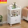 Carrito para salón de belleza, estante de almacenamiento multifuncional, para cuidado de uñas y cabello, carrito de almacenamiento de herramientas de belleza médica, carrito móvil giratorio