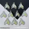 Pingente de cauda de sereia com gradiente de cor super fada de fantasia acessórios de joias para brincos, colares, pulseiras diy feitos à mão atacado