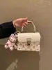 Bolsa de Caja Estampada de Nicho Estilo Francés Dropshipping Modelo Nuevo Primavera 2026 Bolso de Mano y Bolso Cruzado de Gama Alta Venta al por Mayor