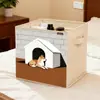 Nova Caixa de Armazenamento de Tecido Estilo Chinês, Estilo Antigo Lavável para Sala de Estar Guarda-Roupa Roupas e Itens Diversos Caixa de Armazenamento e Organização