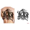 Tatuaje Temporal de Hierbas para Mitad de Espalda Pegatina Dragón Geisha Chhao Yun Pegatina de Tatuaje para Espalda Pegatina de Tatuaje Semi-Permanente de Jugo para Espalda