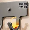 Estante de ganchos para baño de alta resistencia sin taladro, estante de pared para almacenamiento de toallas y ropa