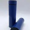 Copo de Cristal de Vidro de Camada Dupla Azul Aço Inoxidável Copo Térmico Preto Verão Garrafa de Água Esportiva de Grande Capacidade