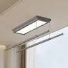 Varal Retrátil para Varanda, Mini Varal Oculto Montado na Lateral Controlado por Voz, Varal Elétrico Inteligente Controlado por Voz e Controle Remoto